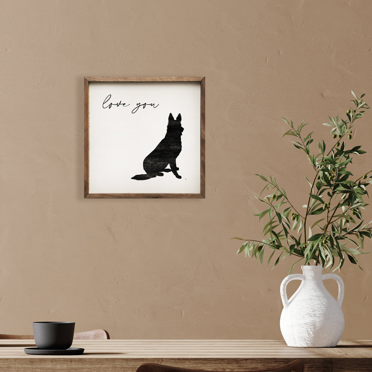Love you Shepard Wood Framed Print