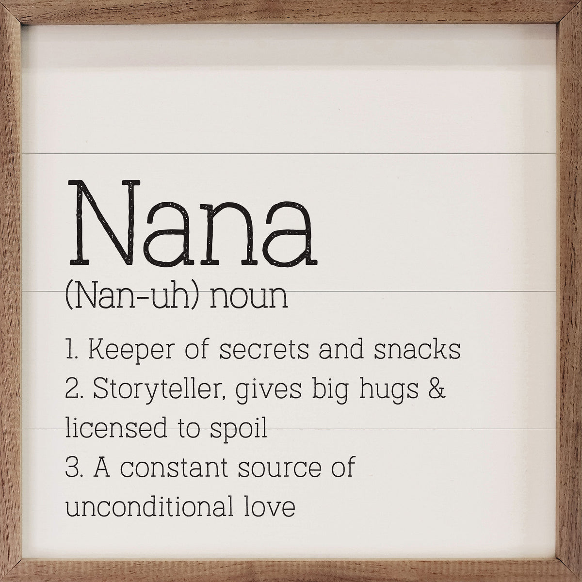 Nana Definition Wood Framed Print