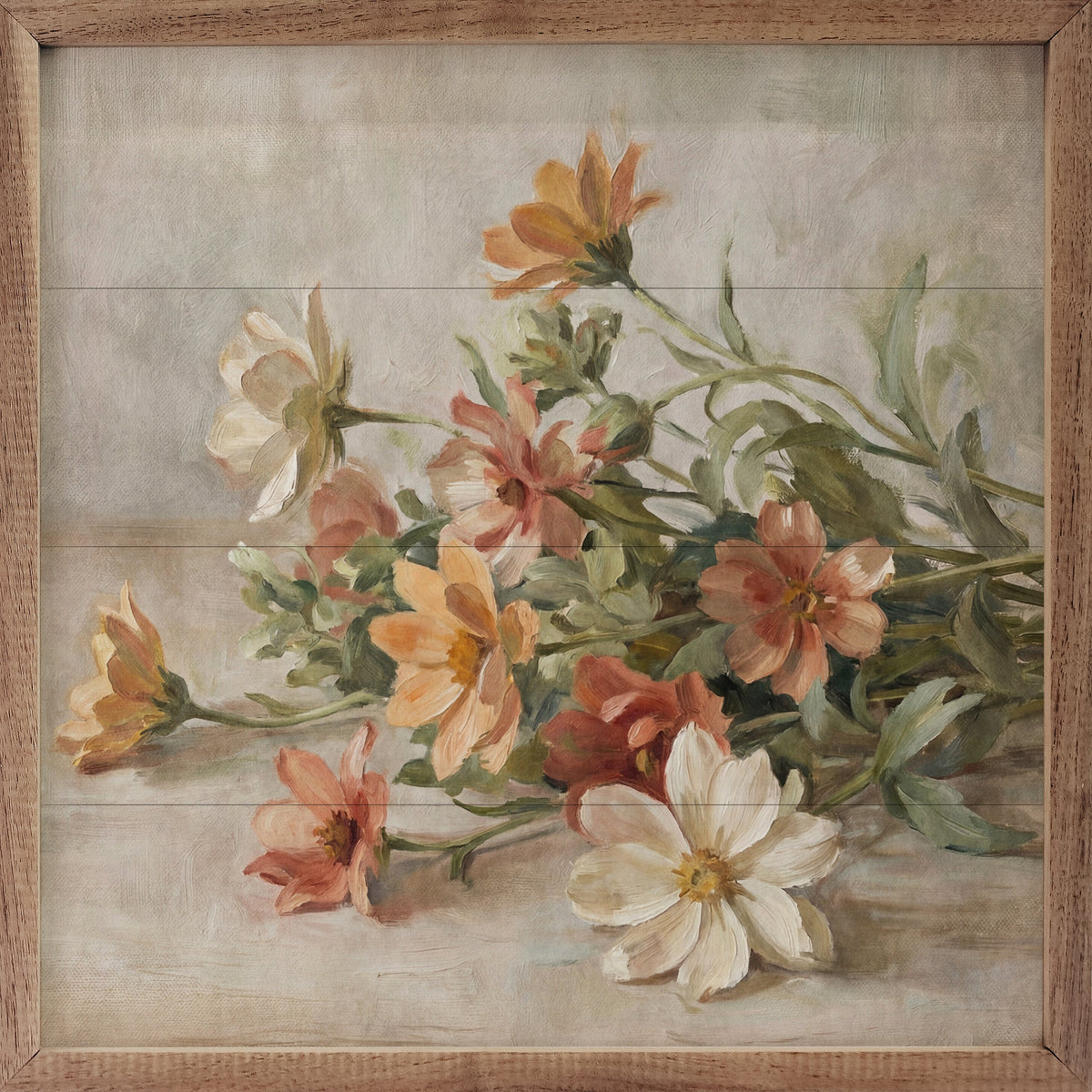 Spring Garden Bouquet Wood Framed Print