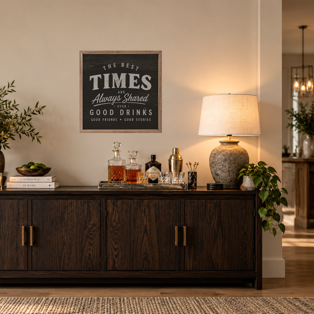 The Best Times Wood Framed Print