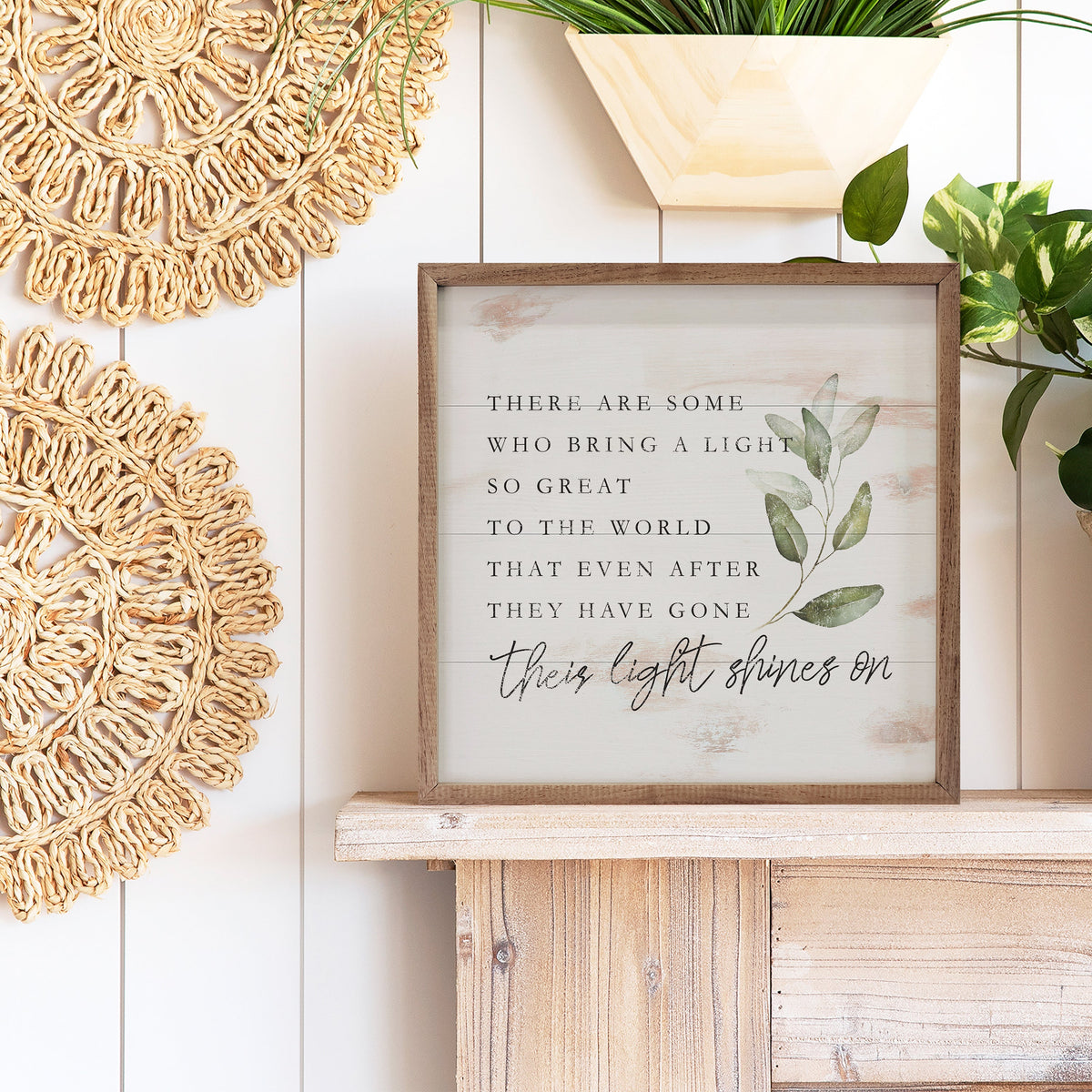 Their Light Shines On Wood Framed Print
