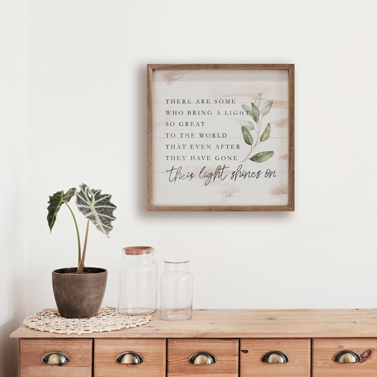 Their Light Shines On Wood Framed Print