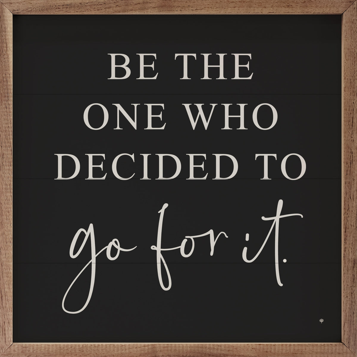 Go For It Wood Framed Print