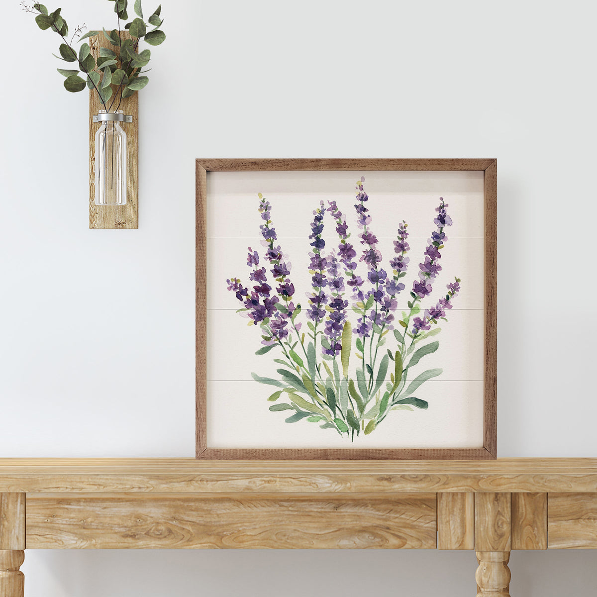 Lavender Botanical II By Carol Robinson Wood Framed Print