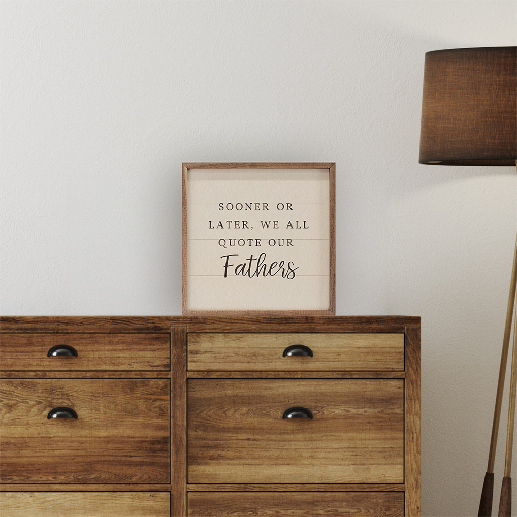 Customized We All Quote Wood Framed Print