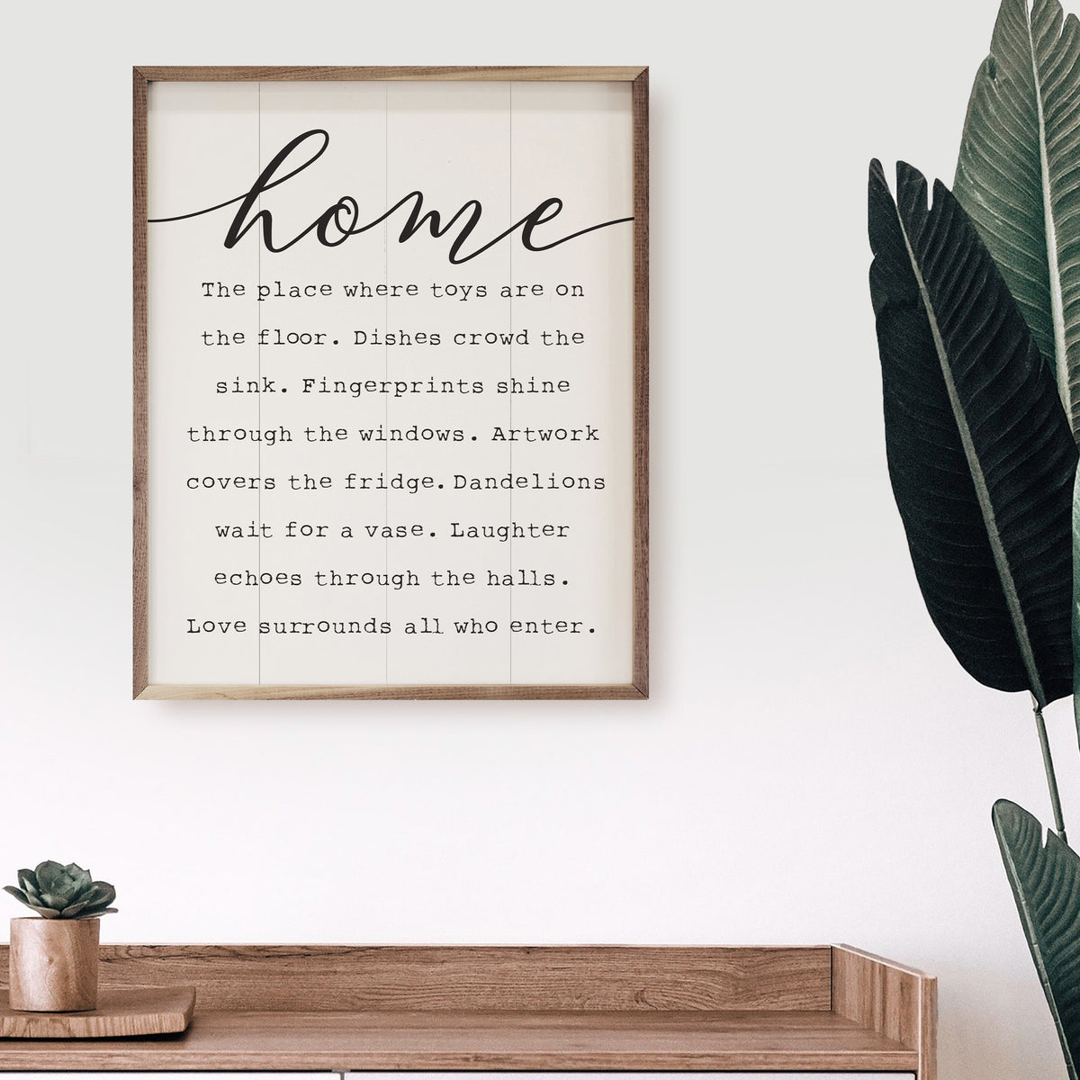 A Story Of Home Wood Framed Print