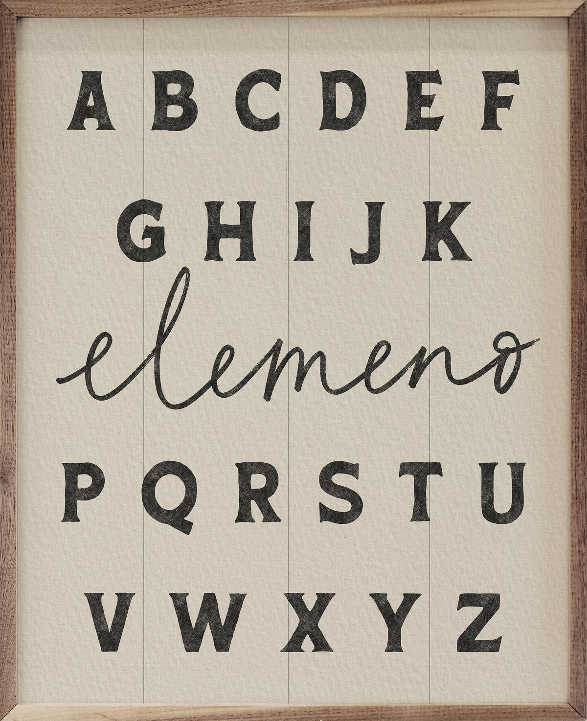 Elemeno Wood Framed Print