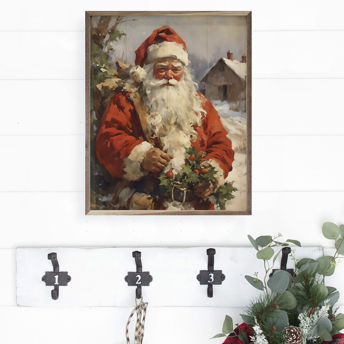 Picture Perfect Santa Wood Framed Print