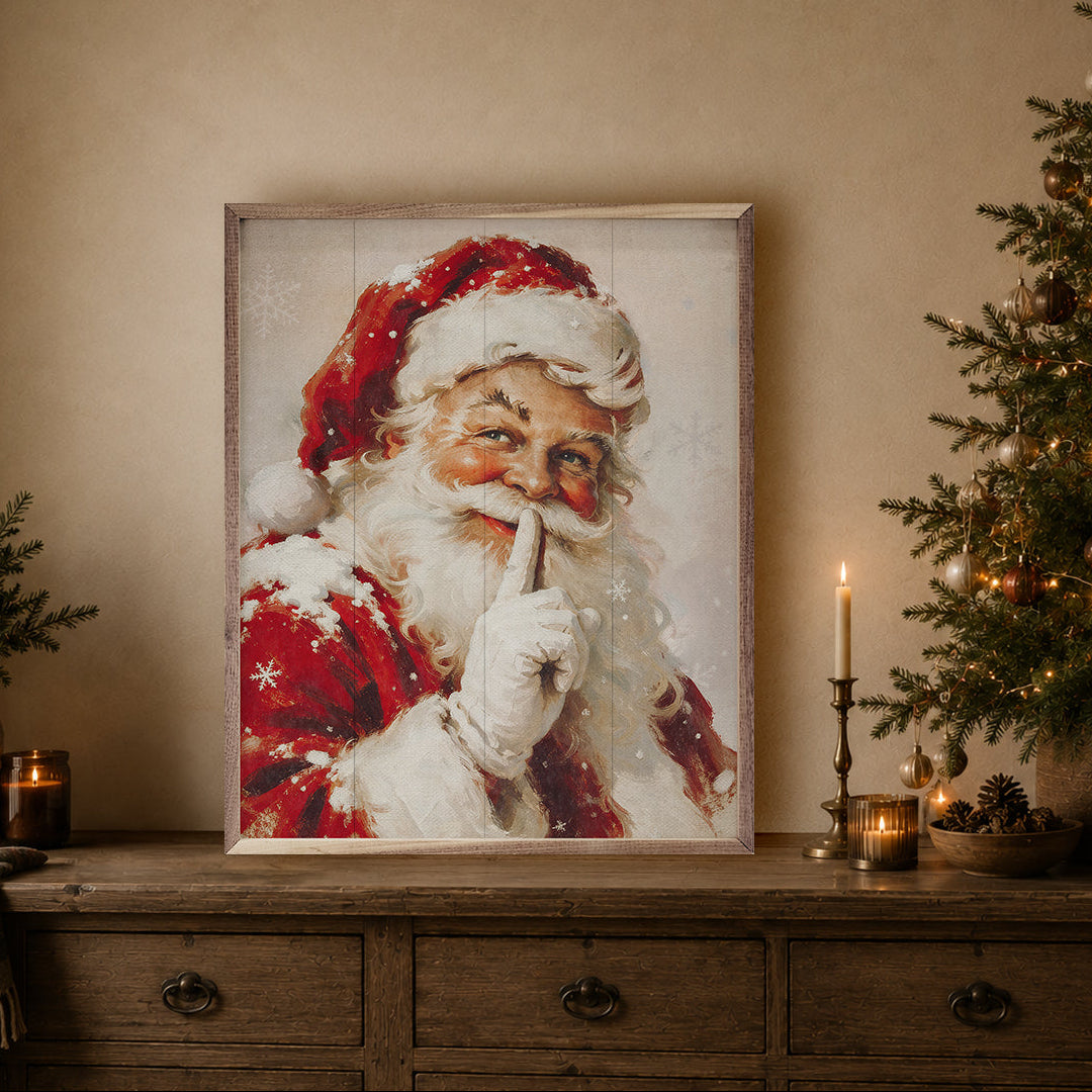 Santa Claus Wood Framed Print