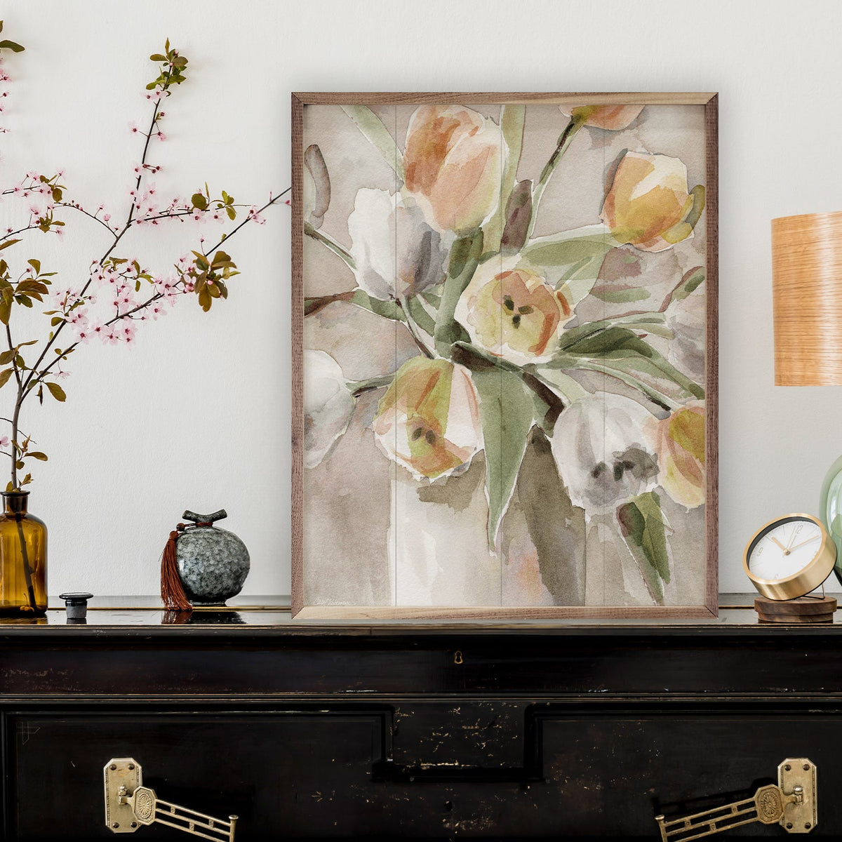 Tomorrow's Tulips Wood Framed Print