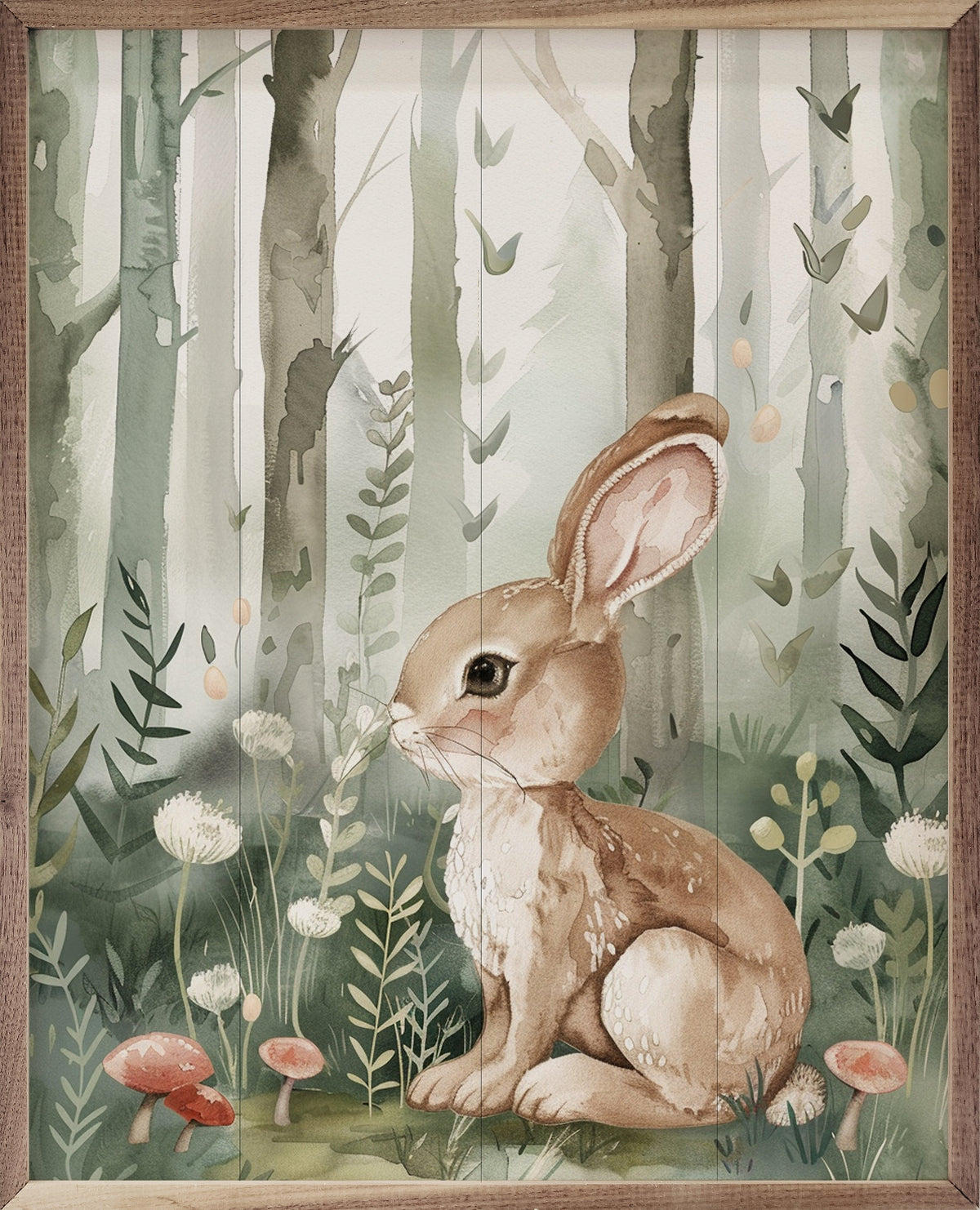 Woodland Bunny Framed Print