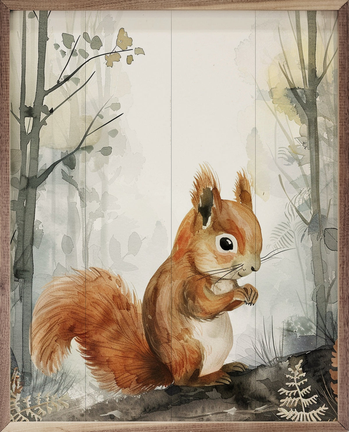 Woodland Squirrel Framed Print