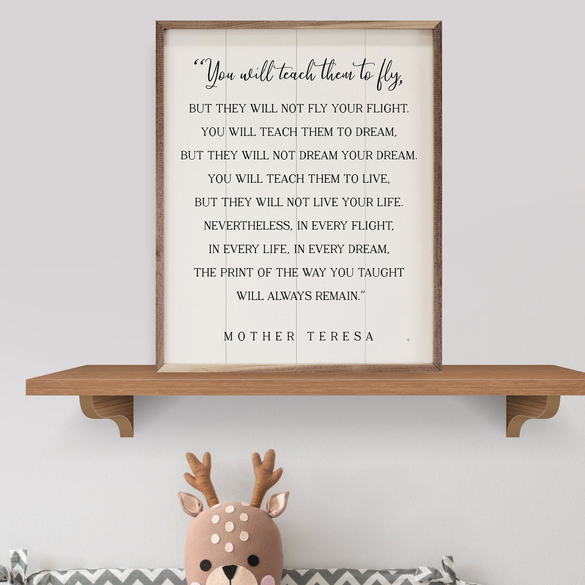 You Will Teach Them To Fly Wood Framed Print