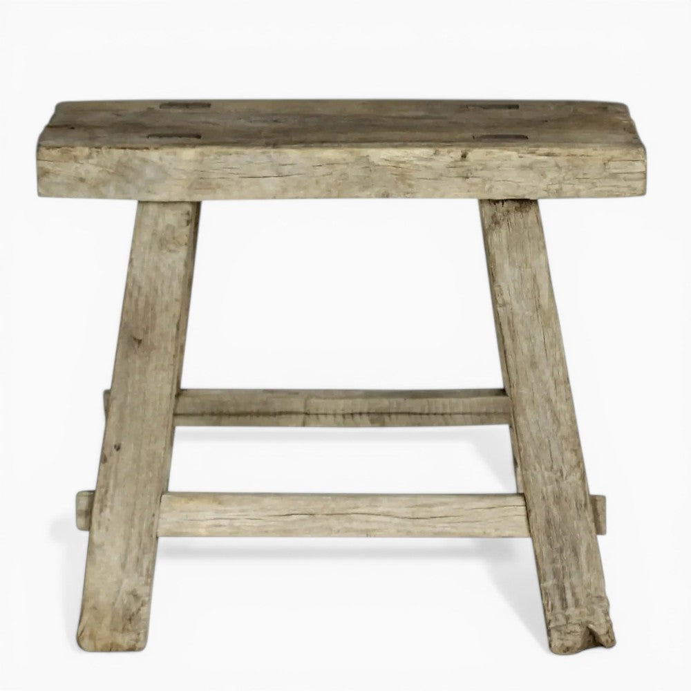 Hokkaido Elm Wood Foot Stool