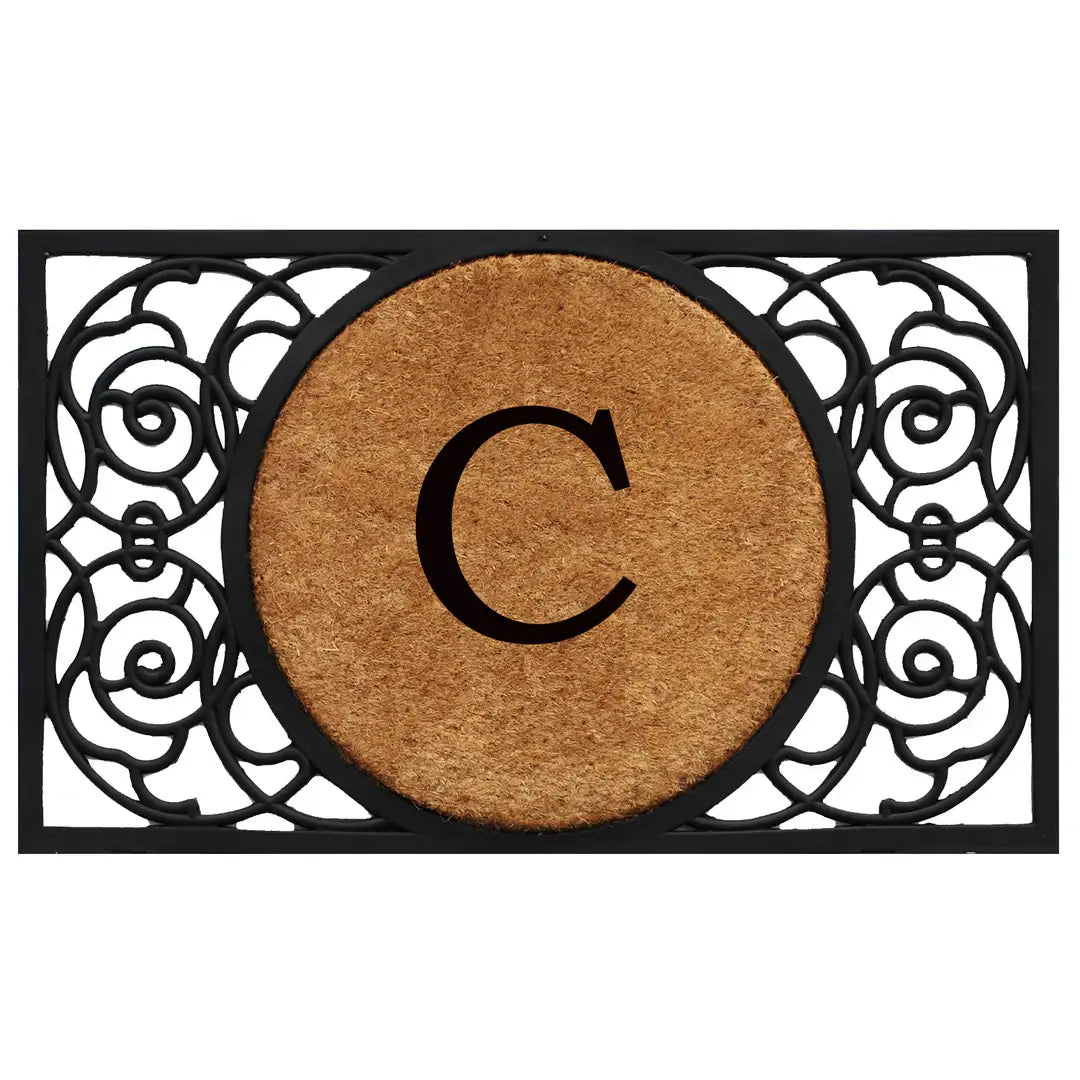 Armada Circle Monogram Doormat