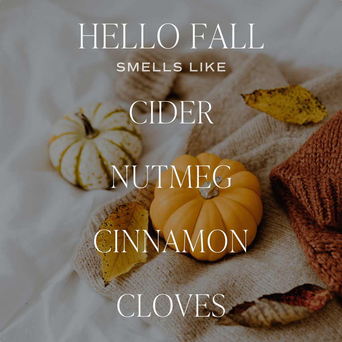 Hello Fall Amber Glass Pumpkin Jar Candle