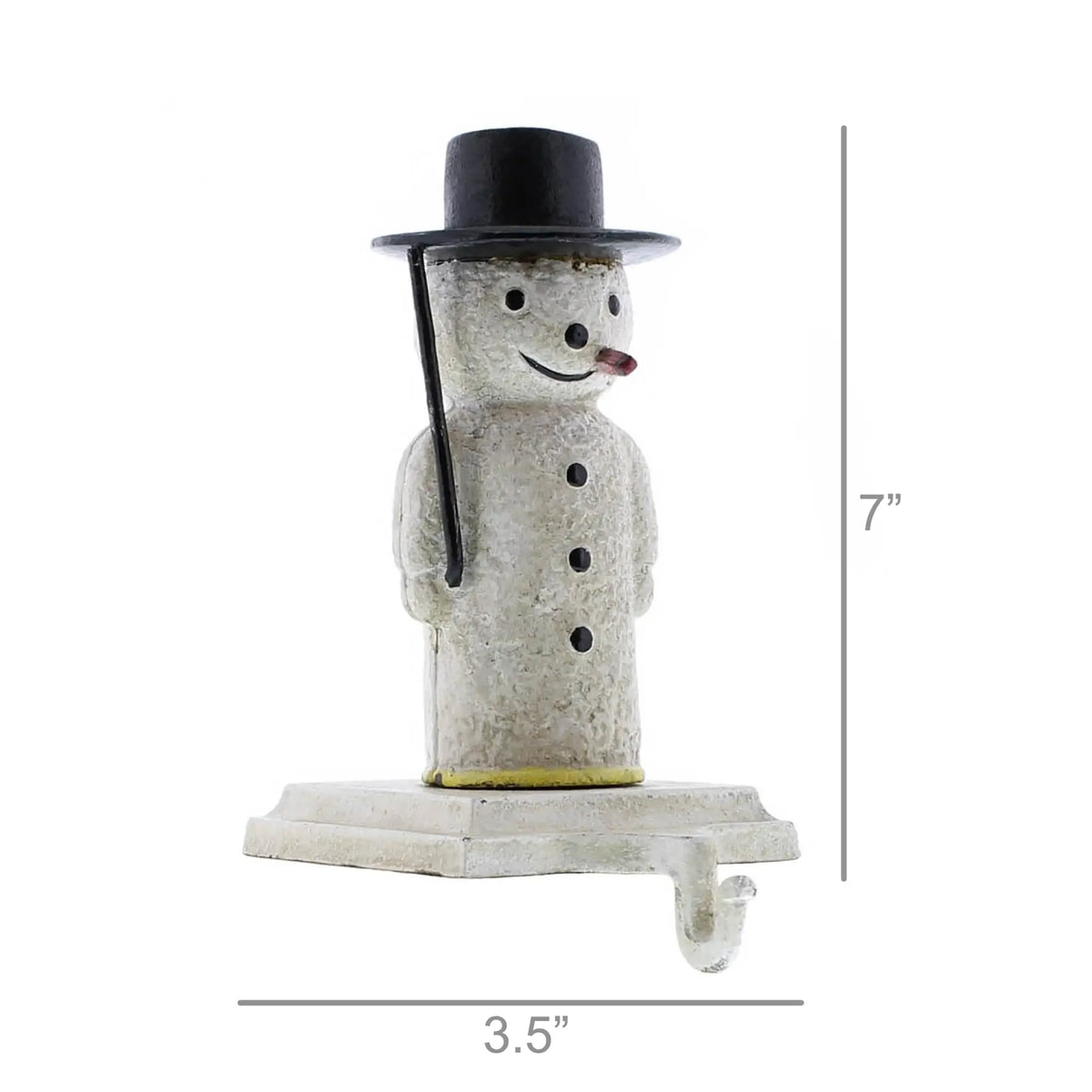 Snowman Cast Iron Stocking Holder