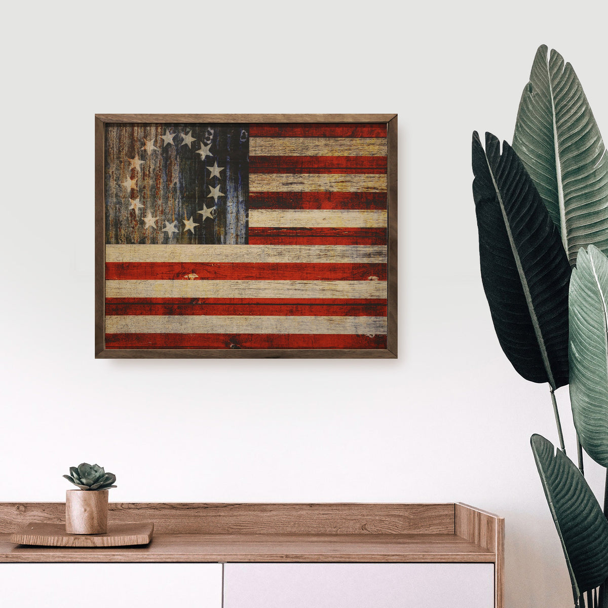 Colony Flag Wood Framed Print
