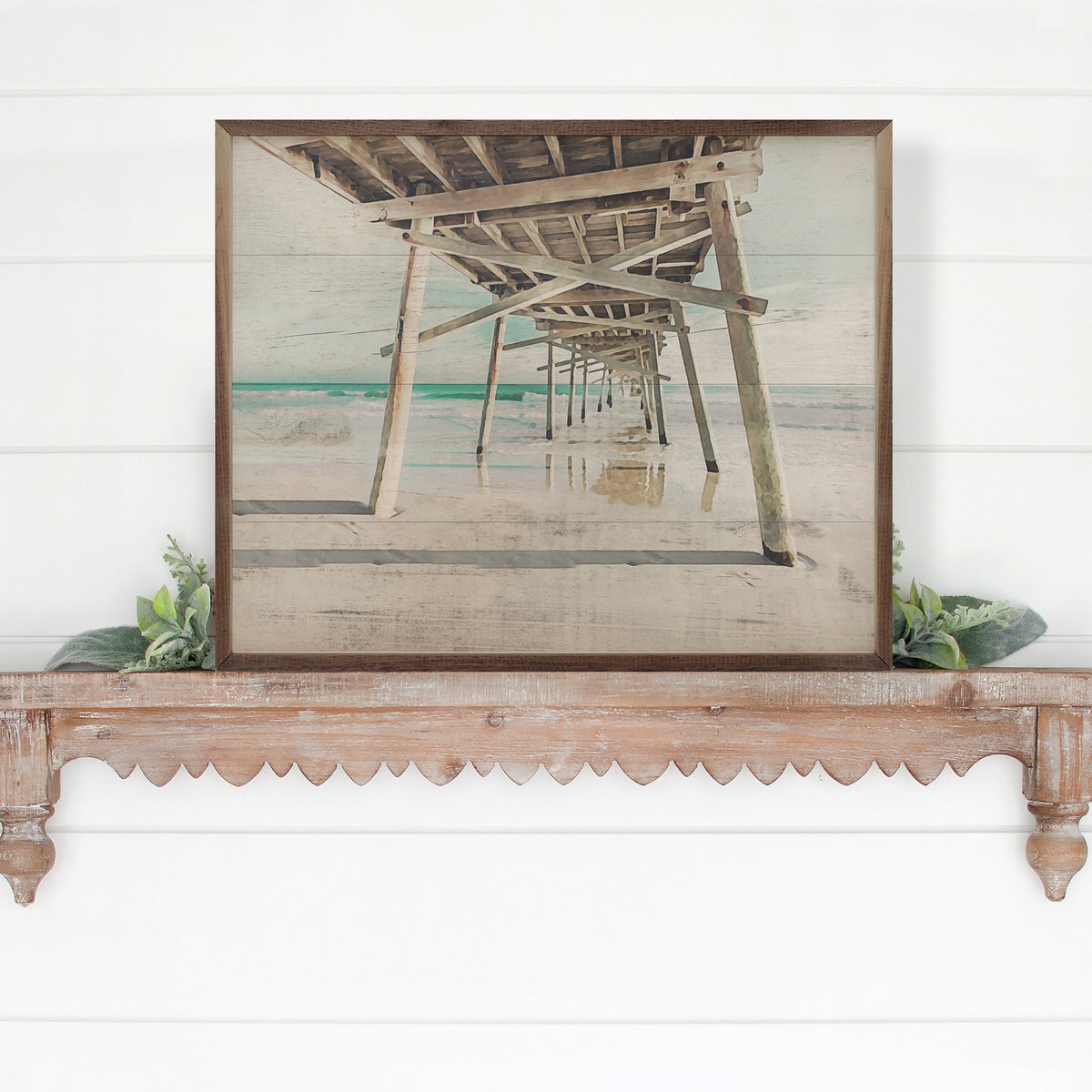 Emerald Isle Wood Framed Print