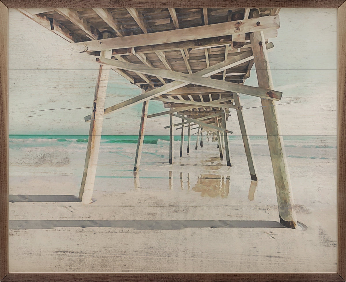 Emerald Isle Wood Framed Print