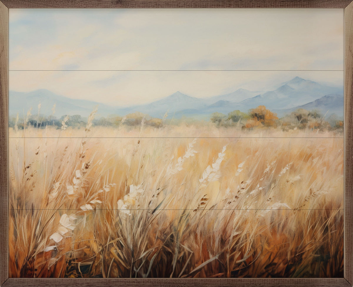 Vast Wheat Field 2 Wood Framed Print
