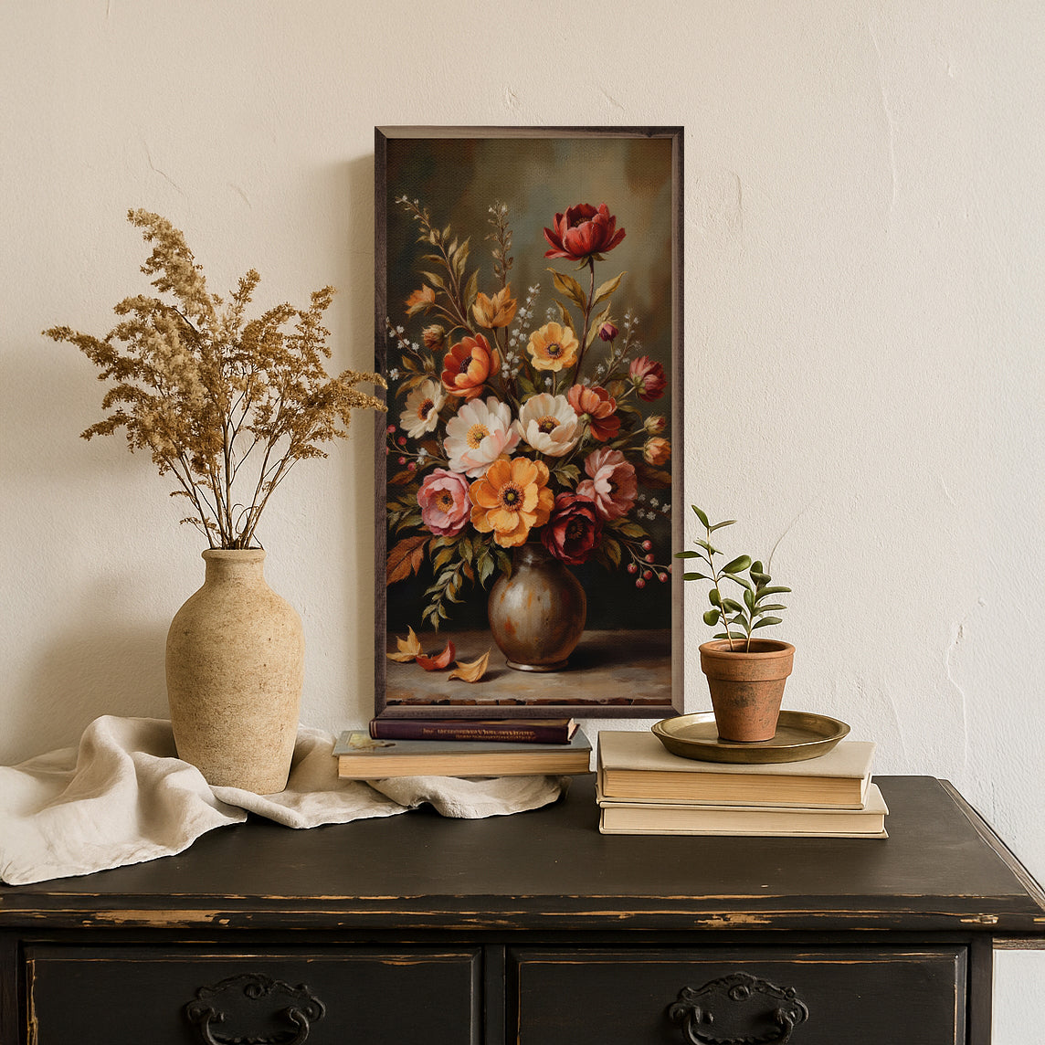 Autumn Bouquet Wood Framed Print