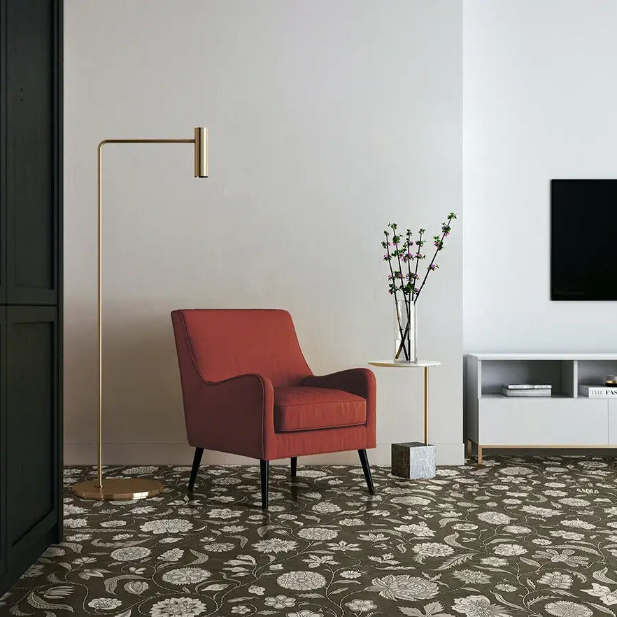 The Hanging Garden Brown Rolled Goods Vinyl Flooring