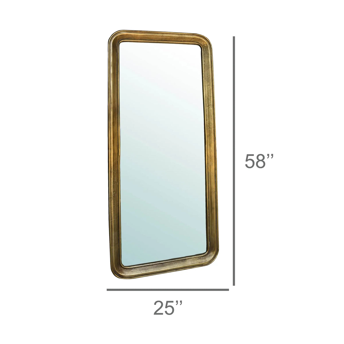 Adelaide Brass Rectangle Mirror