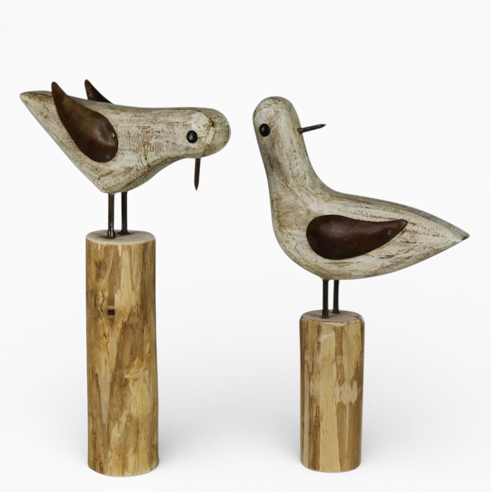 Seabirds On Wood Base Set
