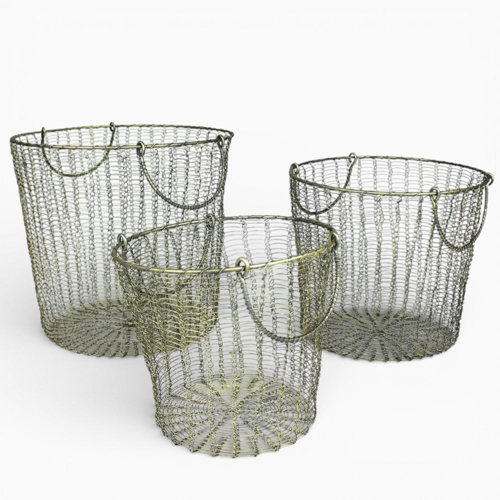 Brass Moana Wire Baskets