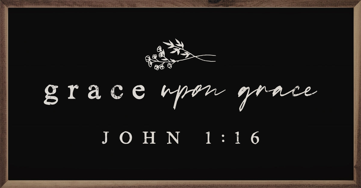 Grace Upon Grace Wood Framed Print