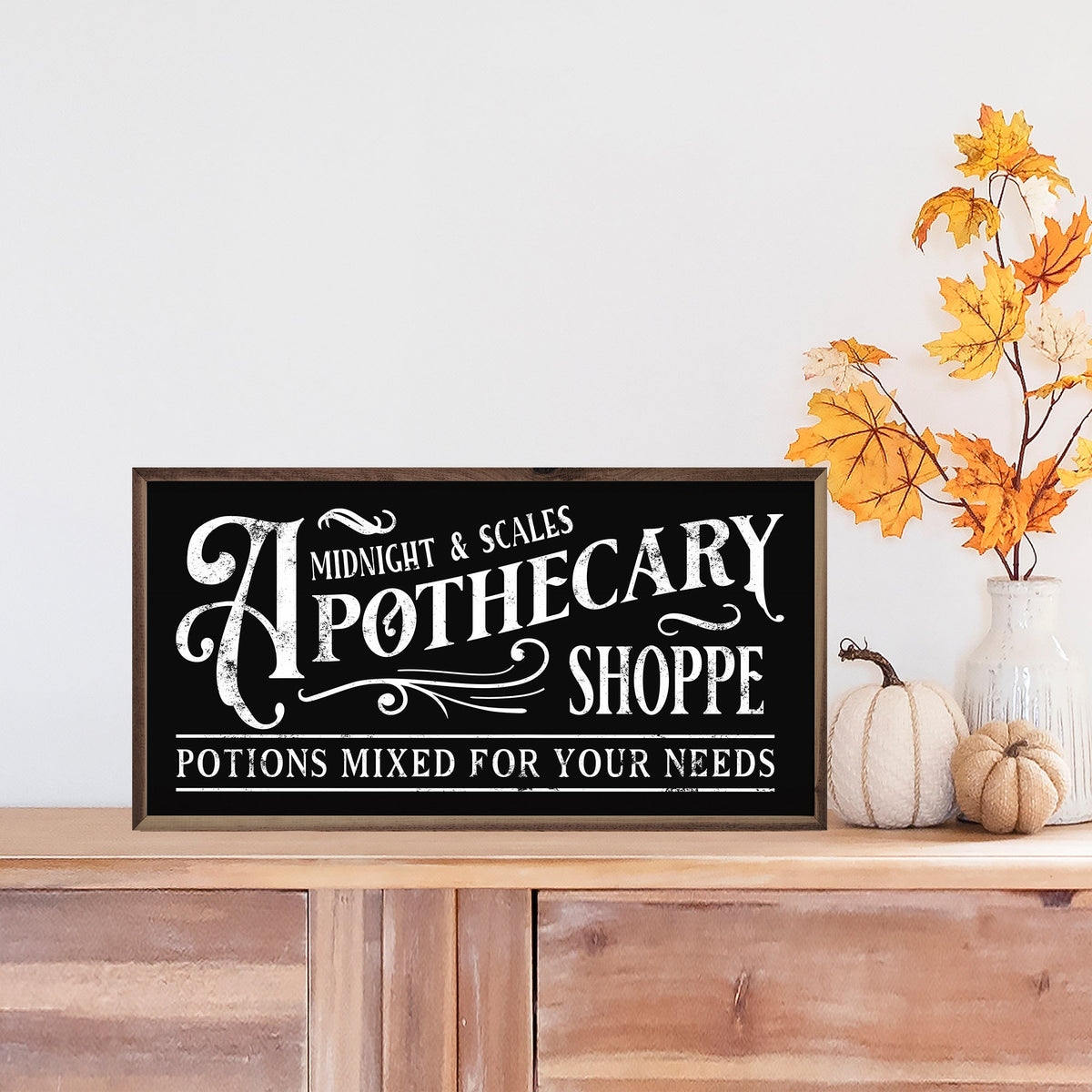Midnight And Scales Apothecary Shoppe Wood Framed Print
