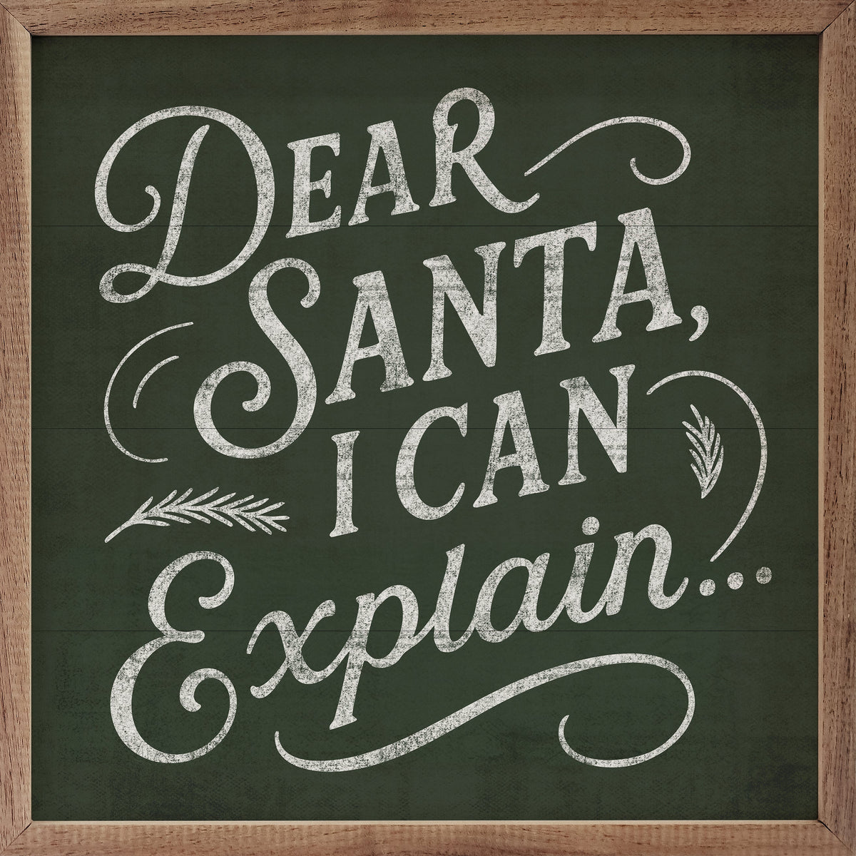 Dear Santa Wood Framed Print