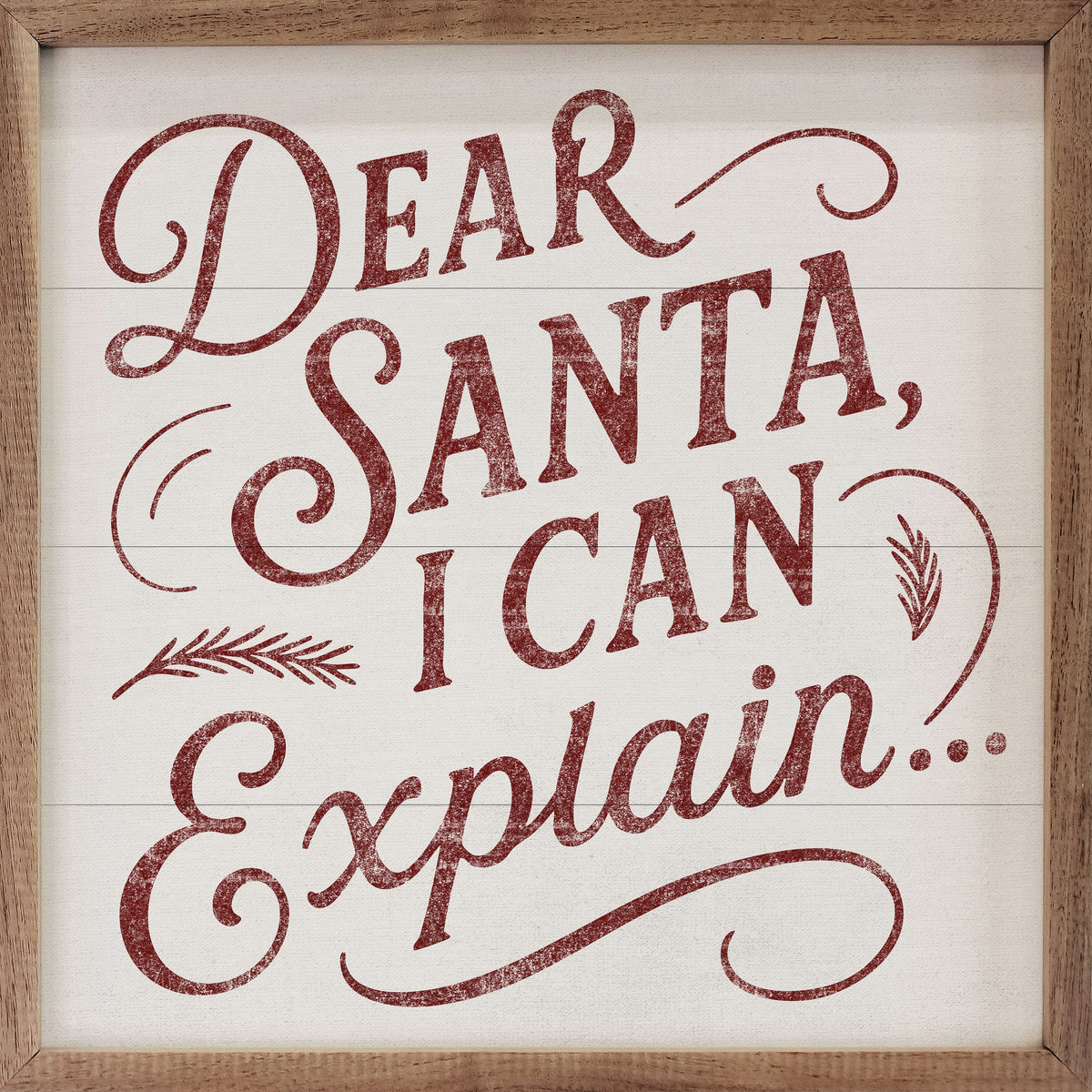 Dear Santa Wood Framed Print