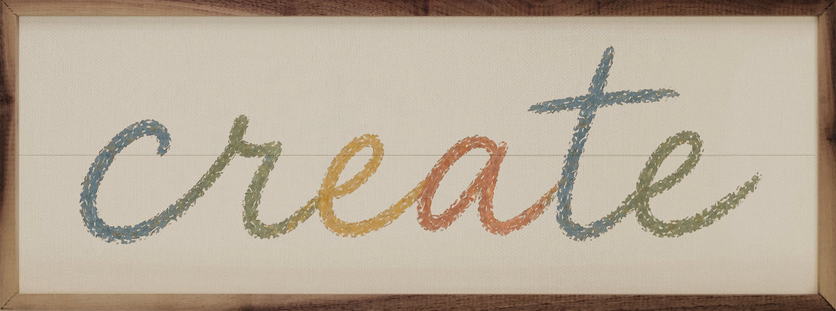 Create Wood Framed Print