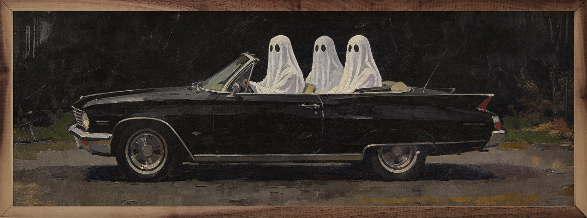 Ghosts On The Road Wood Framed Print