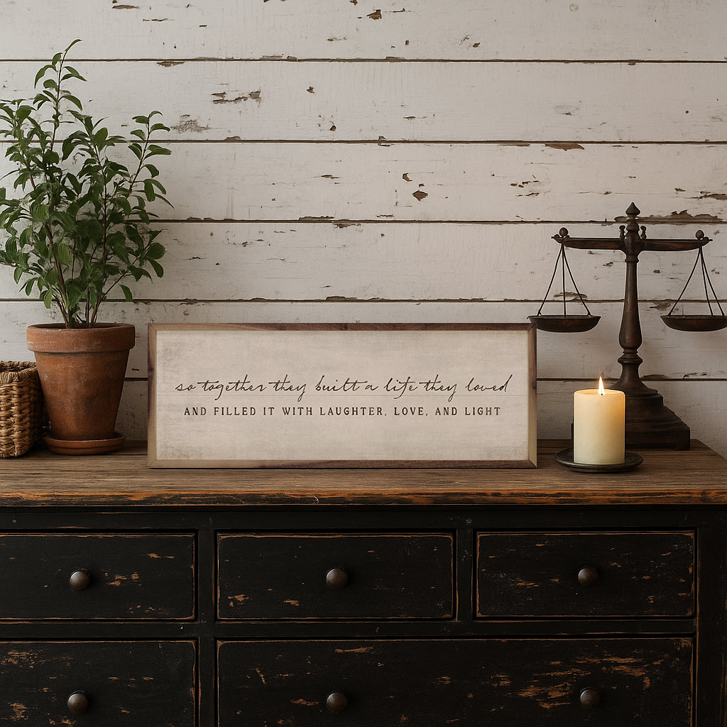 So Together They Built Wood Framed Print