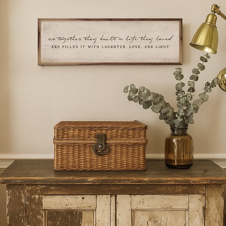 So Together They Built Wood Framed Print