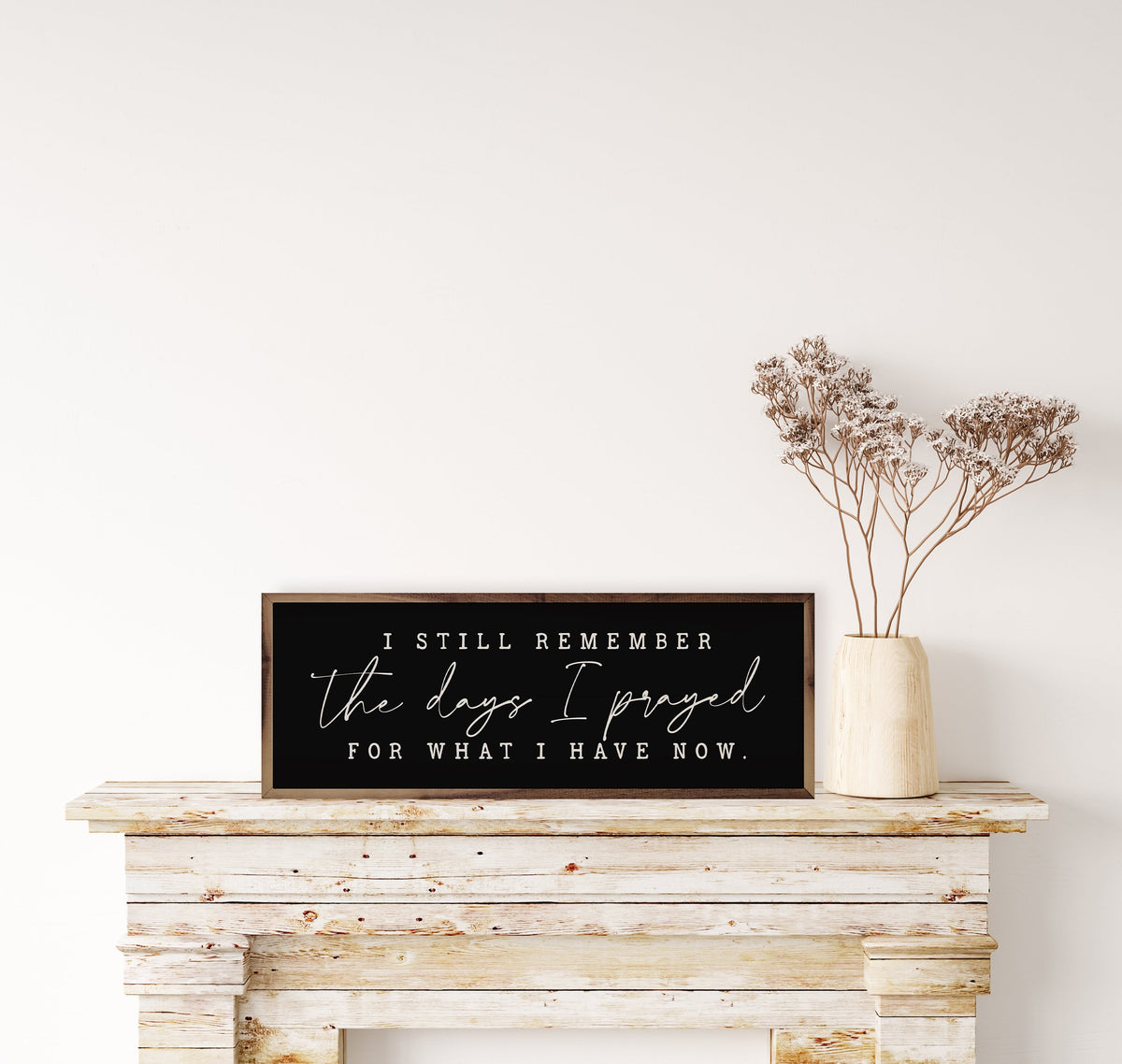 I Still Remember The Days I Prayed Wood Framed Print
