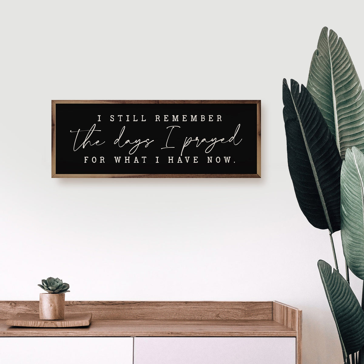 I Still Remember The Days I Prayed Wood Framed Print
