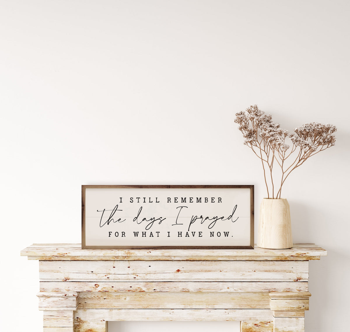 I Still Remember The Days I Prayed Wood Framed Print