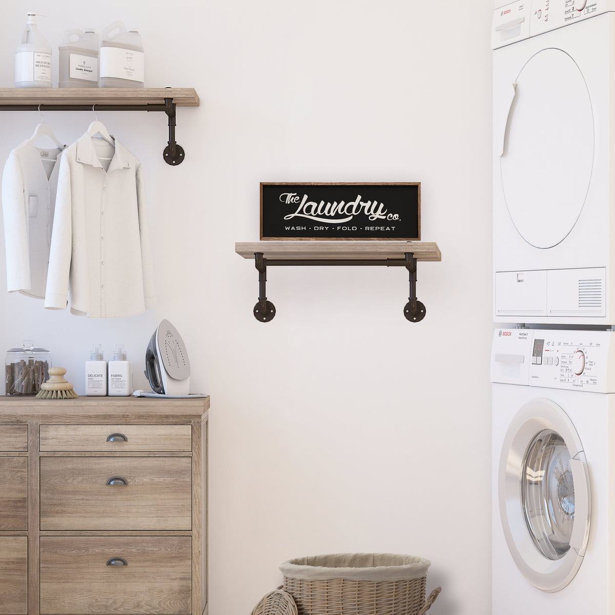 The Laundry Co Wood Framed Print