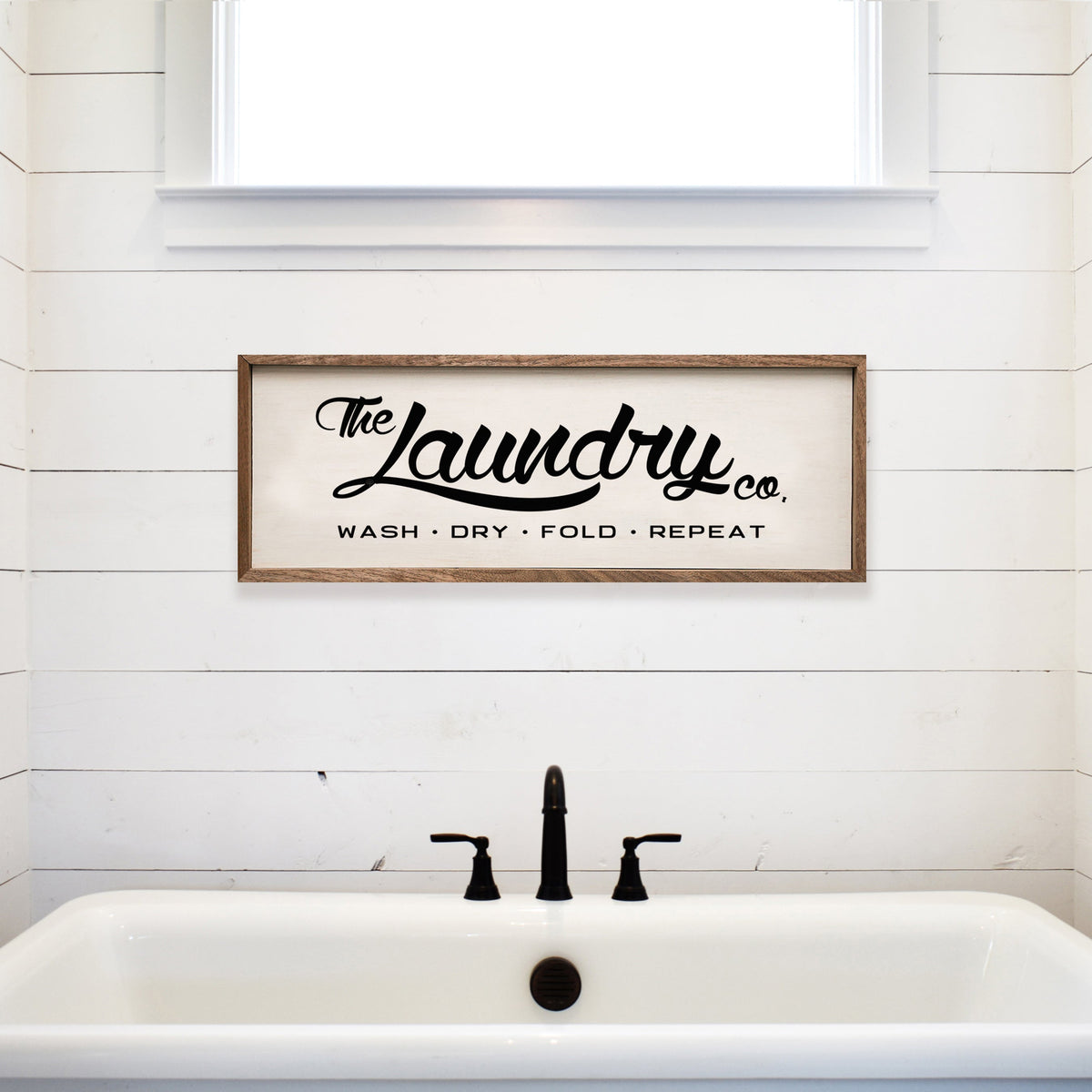 The Laundry Co Wood Framed Print