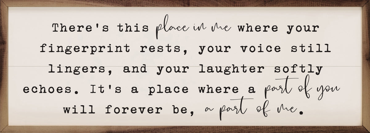 There’s This Place Wood Framed Print