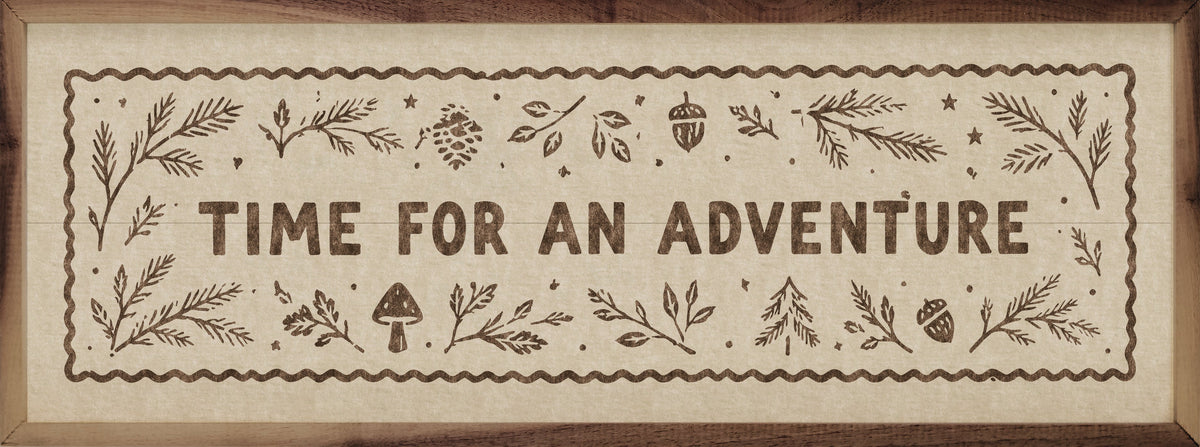 Time For An Adventure Wood Framed Print