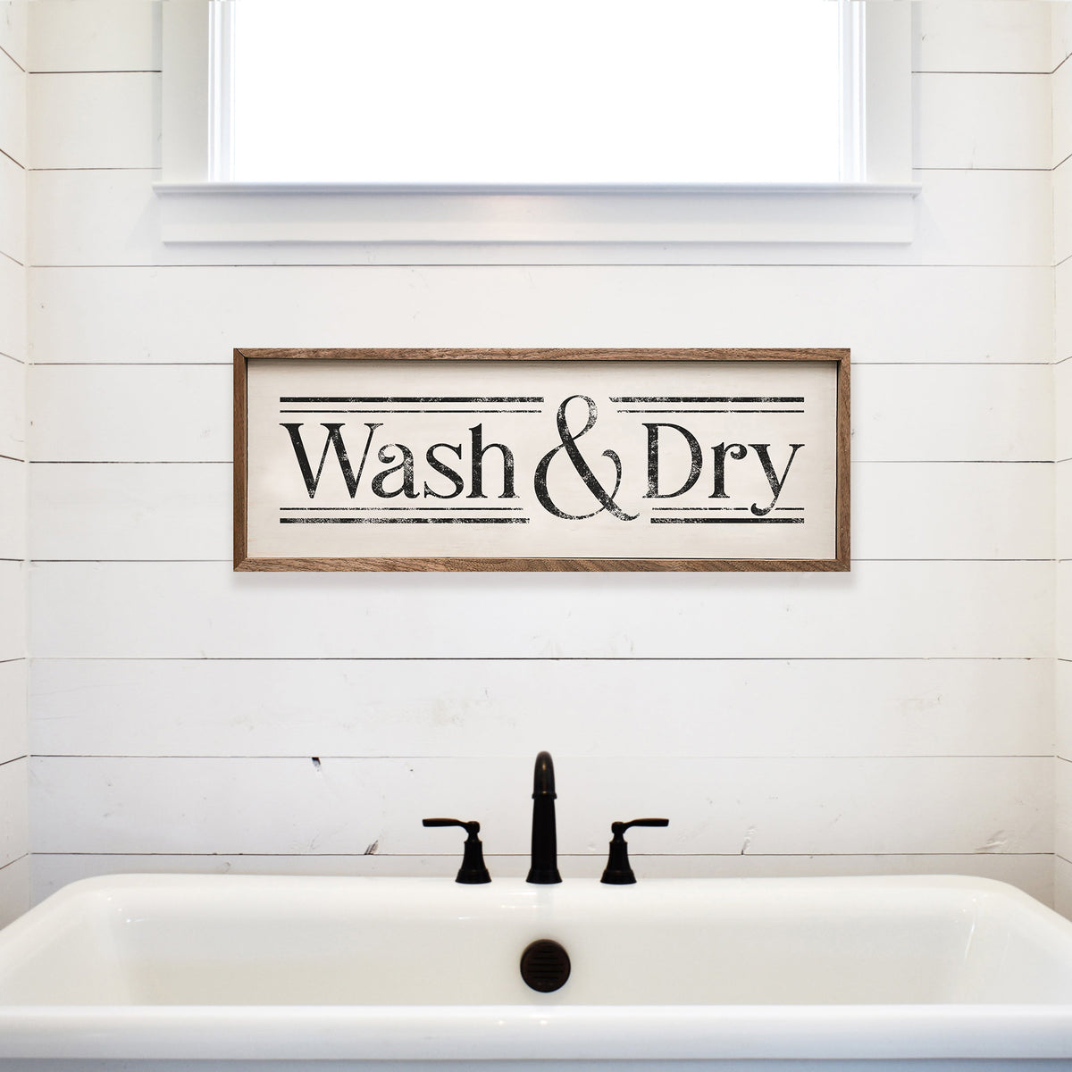 Wash & Dry Wood Framed Print