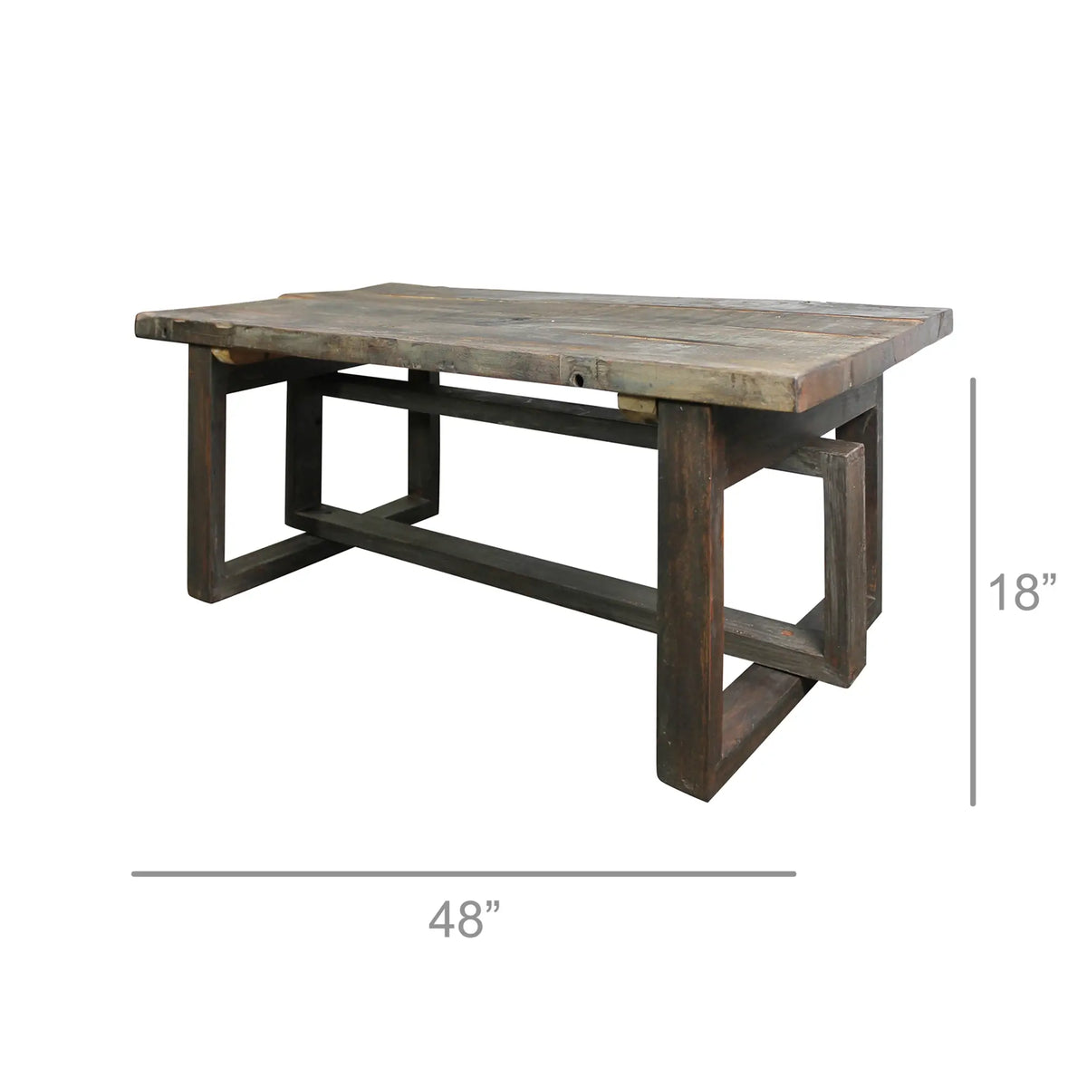 Reclaimed Wood Capital Coffee Table