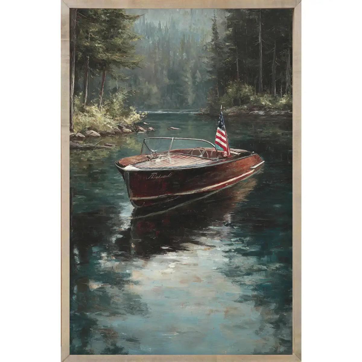 Americana Lake No. 13 Thin Oak Frame