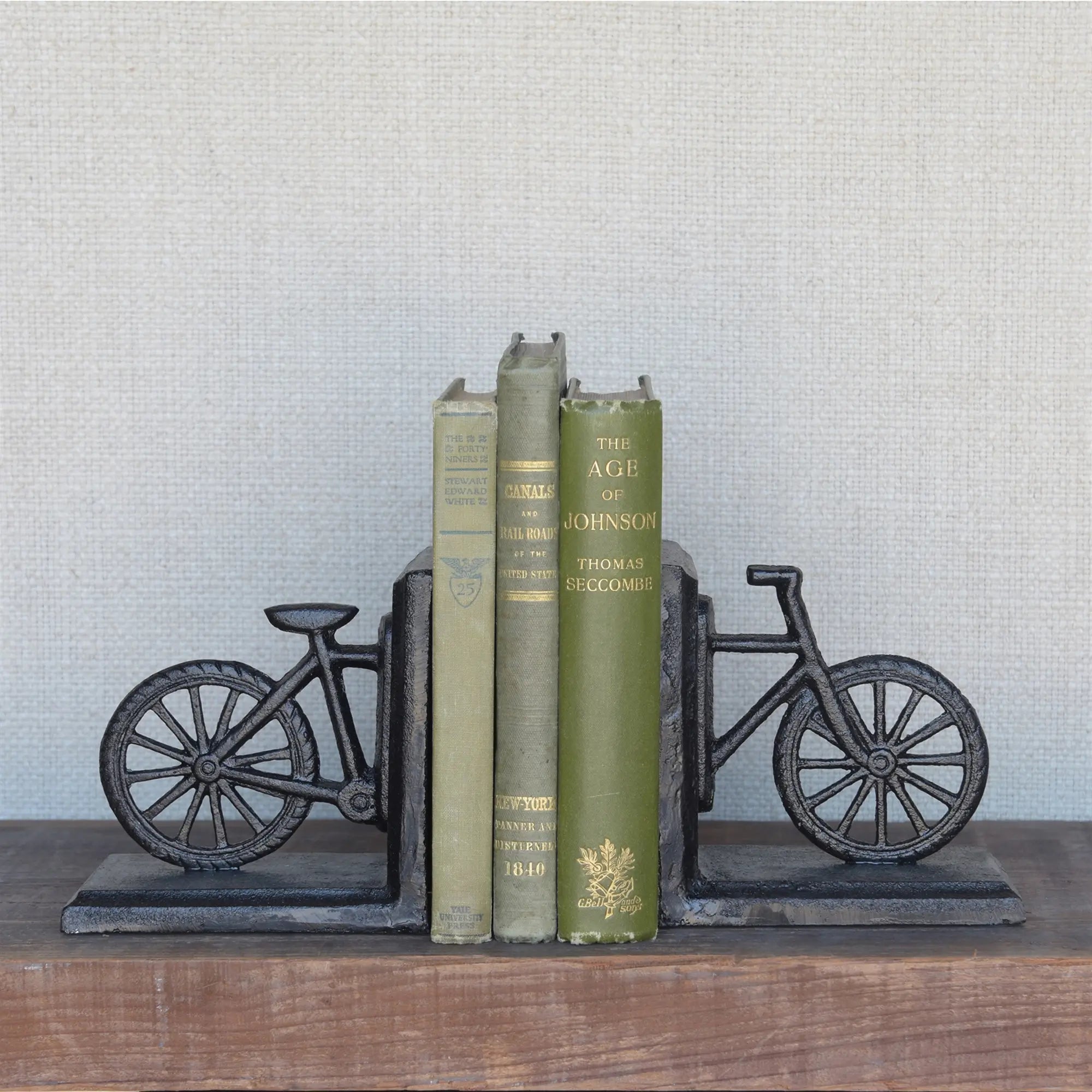 Cast Iron Bicycle Bookends