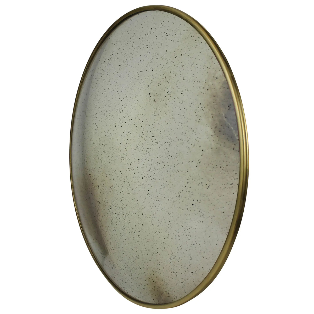 Convex Brass Mirror